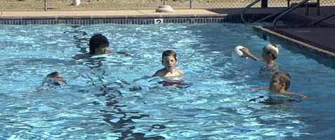 Pool at family camp